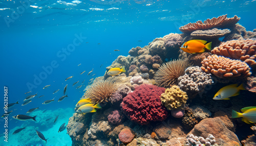 coral reef and fish