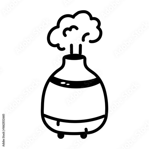 A hand drawn style icon showing air purifier
