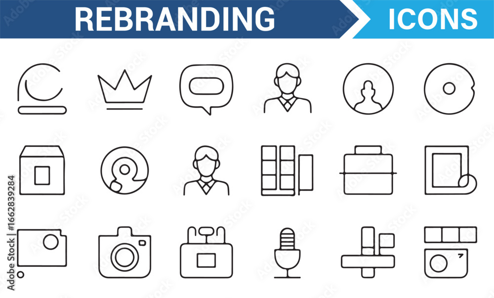 Vector Set of Symbols for Rebranding, Logo, and Brand Development Vector Set of Symbols for Rebranding, Logo, and Brand Development