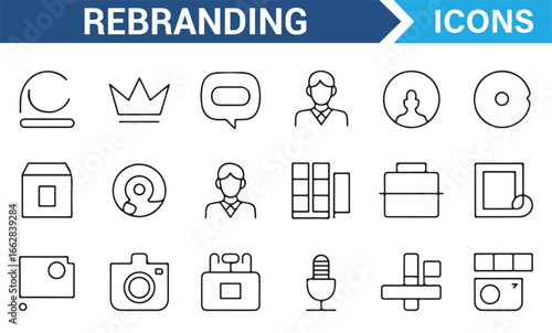 Vector Set of Symbols for Rebranding, Logo, and Brand Development