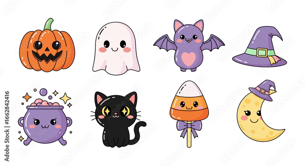 Fototapeta premium halloween monsters set