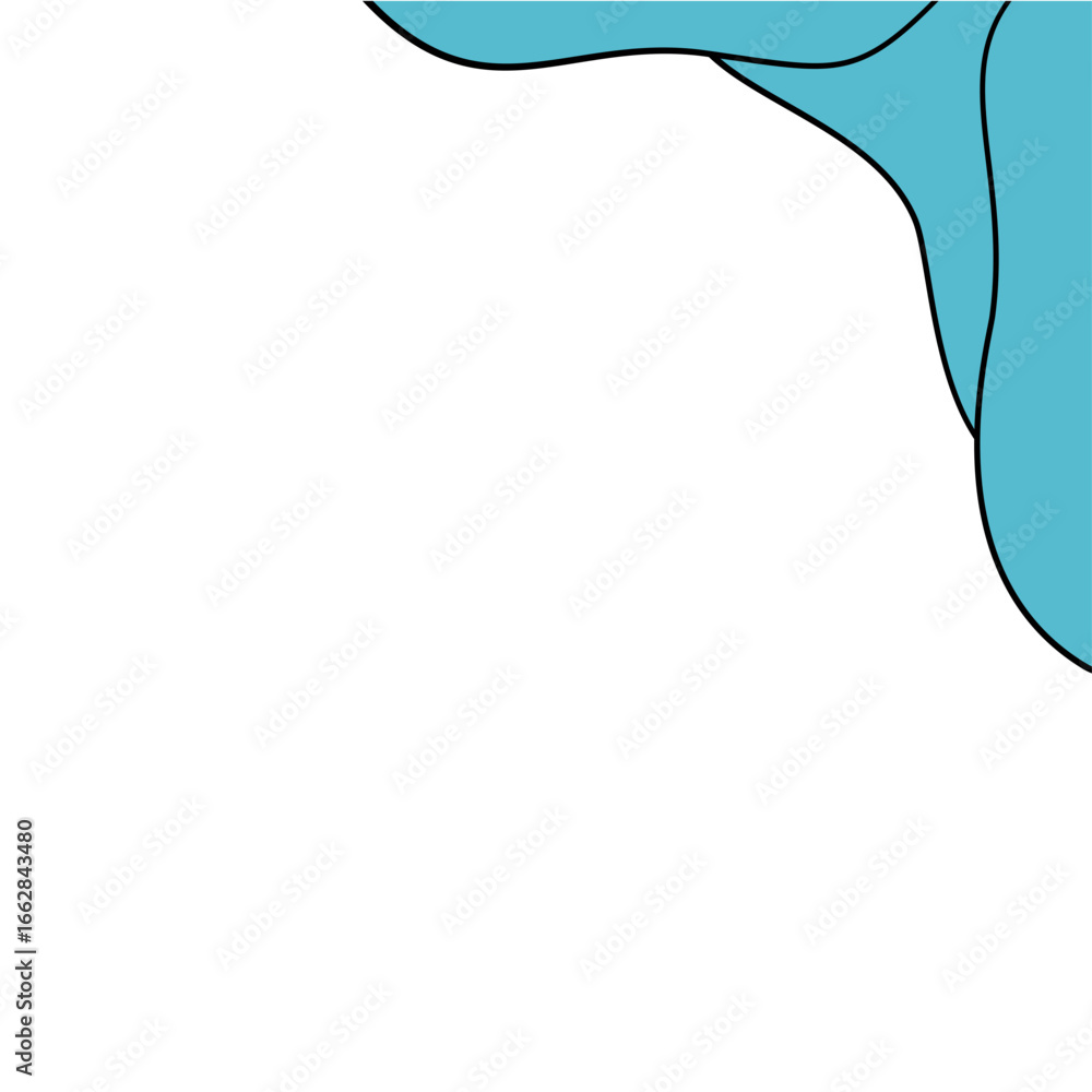 Naklejka premium Light Blue Border