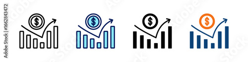 Recession Recovery All In One Icon Multi Styles Vector Set