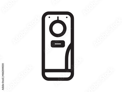 Elegant laser distance measuring device clean vector illustration