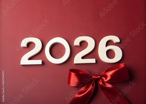 Celebrating the Arrival of the Year 2026 with Festive Cheer Background. 