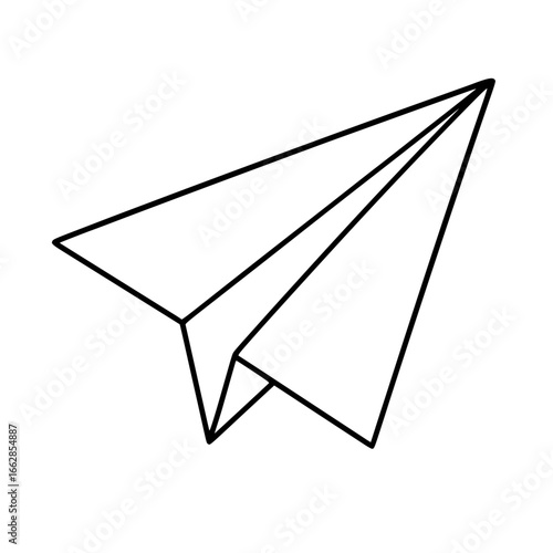 paper plane vector illustration