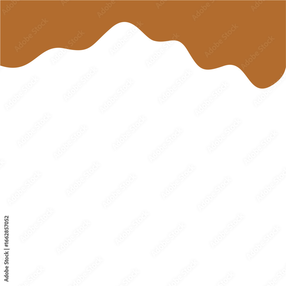 Obraz premium Chocolate Blob Border