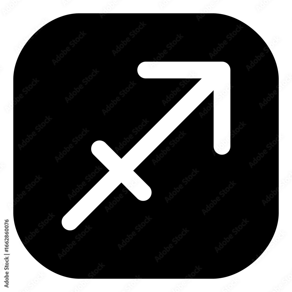 Fototapeta premium Zodiac sign vector in the square