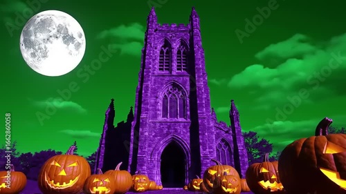 Spooky church halloween theme