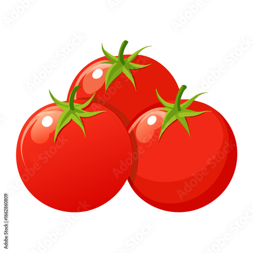 tomatoes on a white background
