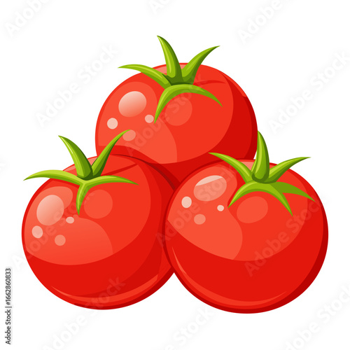 tomatoes on a white background