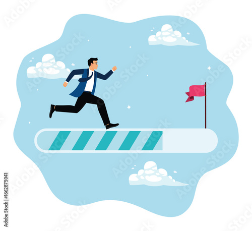 An entrepreneur tries to improve performance to achieve success.