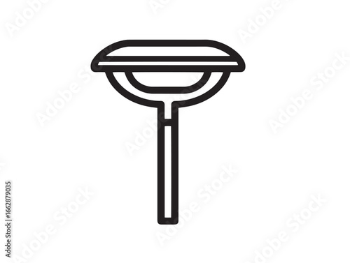 Minimalist solar garden light illustration with aesthetic appeal