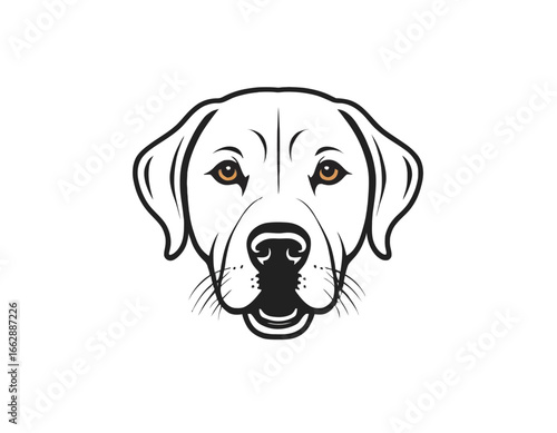 Labrador Retriever dog digital Art, Intricate Powerful and Ready for Print or Web, Sharp Details. Strong Identity. Timeless Design, Symbolize Strength, Courage 