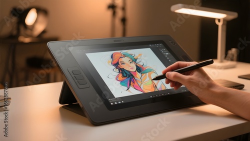 디지털아티스트의현대적작업공간