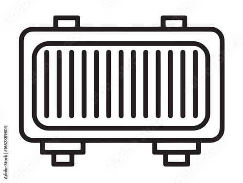 Voltage Stabilizer Clean Vector Line Art Icon