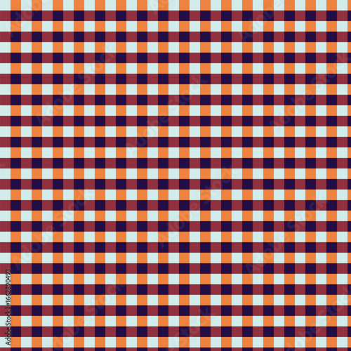 Halloween Gingham Fabric Pattern Lines Vector Abstract Stripe Texture suitable for Textiles Print Medium
