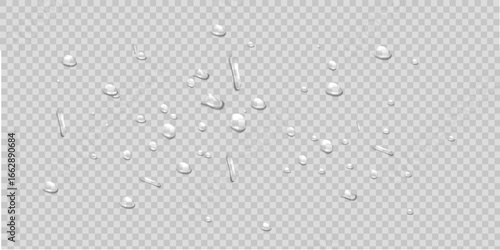 Crystal Clear Water Drop Realistic Vector File