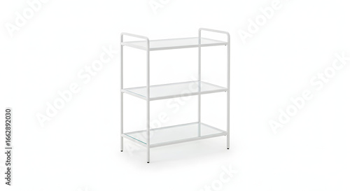 Modern Serving Cart in Minimal White Design