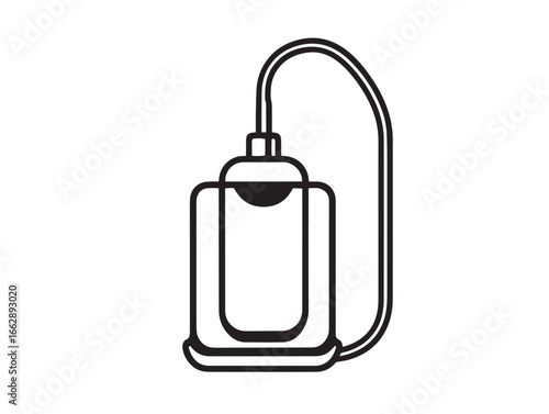Modern Water Flosser Minimal Line Art Design