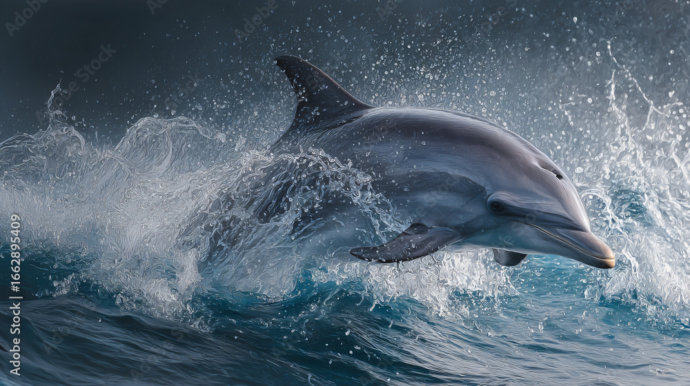Fototapeta premium dolphin jumping