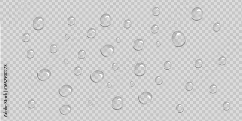 Realistic Glossy Water Drop