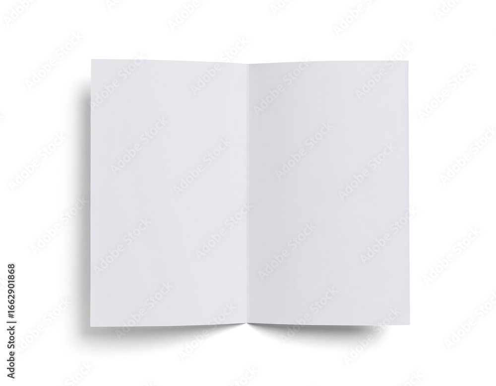 Open Magazine Mockup with Blank White Pages for Your Design Open Magazine Mockup with Blank White Pages for Your Design