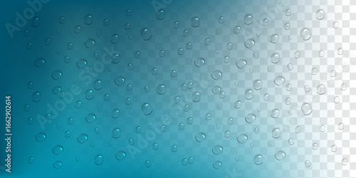 Blue Water Drop PNG Vector Isolated Design