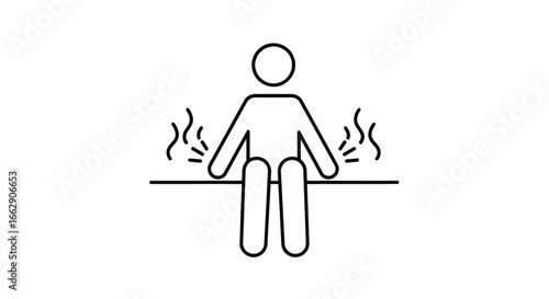 Person enjoying a sauna session for relaxation