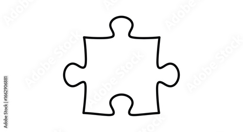 A single puzzle piece