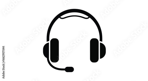 Headset with microphone for communication