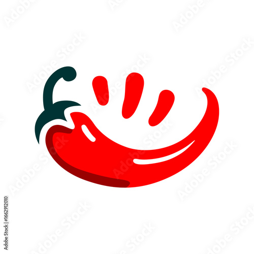 Red Chili Pepper with Sizzling Heat Effect