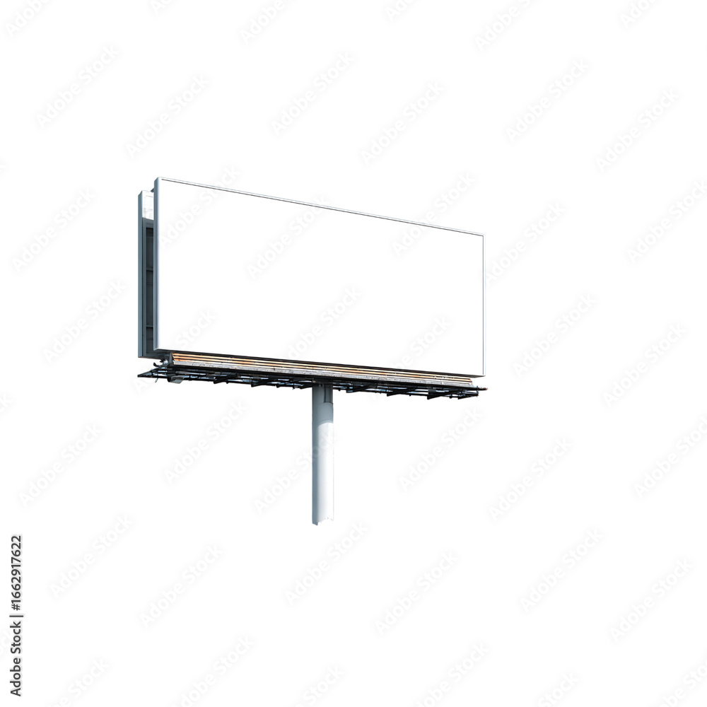 Obraz premium Blank billboard ready for advertising campaign with space for your branding, perfect for marketing, outdoor promotions, and impactful messaging.