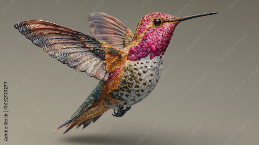 Fototapeta premium hummingbird hovering