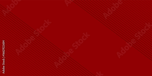 Red line with white architecture futuristic background minimal concept vector illustration subtle design.