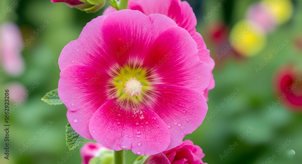 Fototapeta premium Pink Zinnia Flower in Bloom