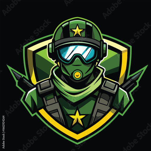 design logo icon mascot illustration character soldier