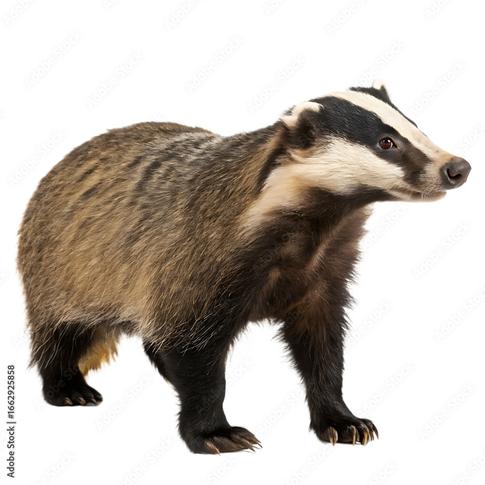 Fototapeta premium European otter Lutra isolated on a transparent background 