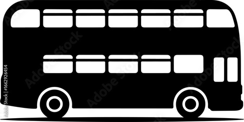 Bus Silhouette Vector Art