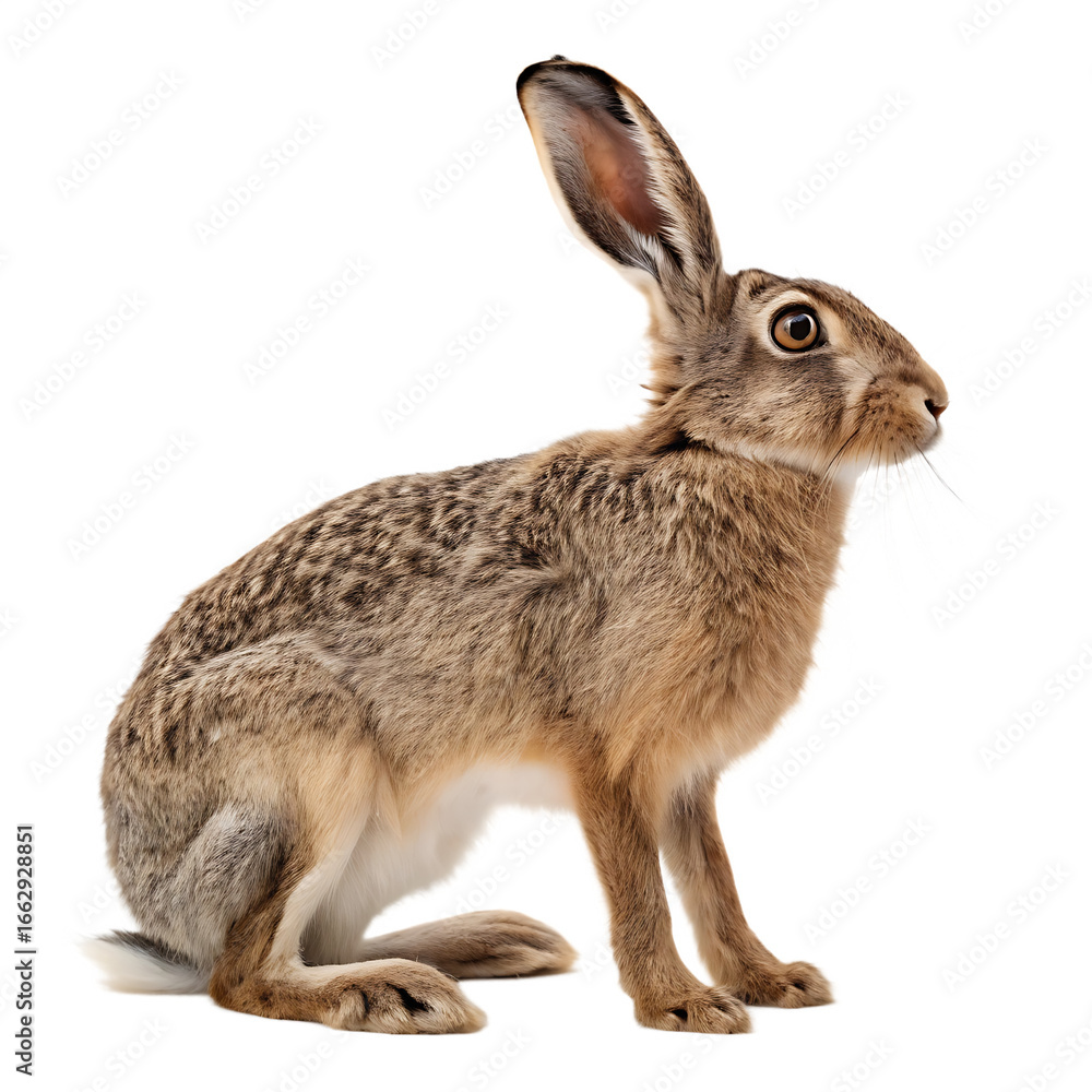 Obraz premium Rabbit isolated on a transparent background 