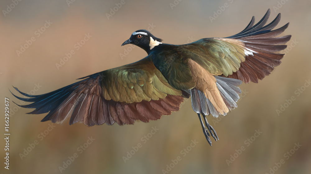 Obraz premium lapwing flying