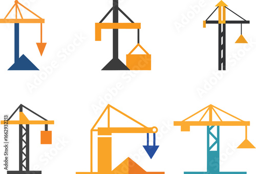 Heavy Machinery & Lifting Equipment Icons