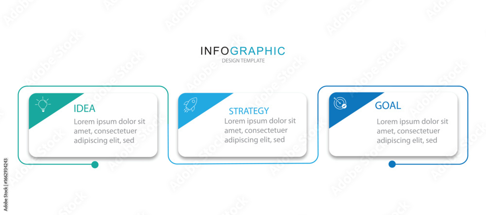 Obraz premium Timeline diagram infographic chart template for business 3 parts, options, presentation with diagram elements vector illustration. 