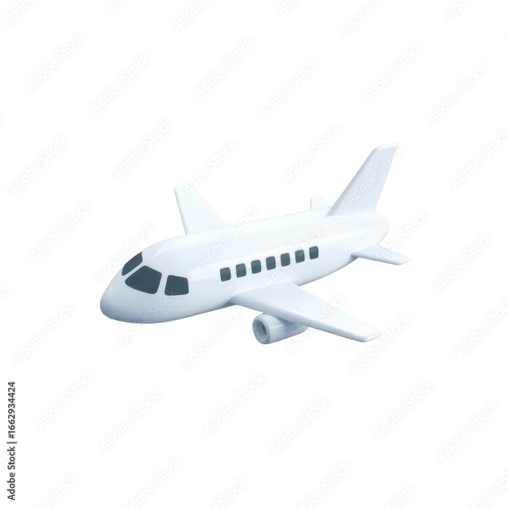 Obraz premium Airplane emoji isolated on black background with precise details and realistic depiction for use