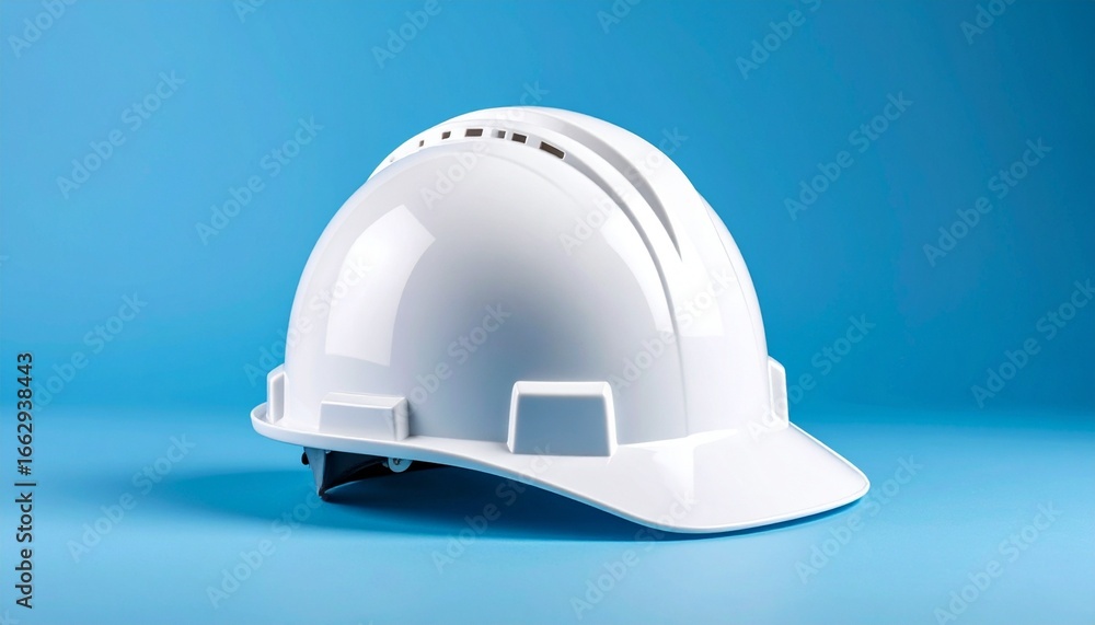 Fototapeta premium blue hard hat