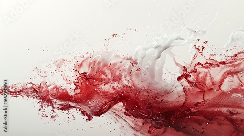red wine splash isolated