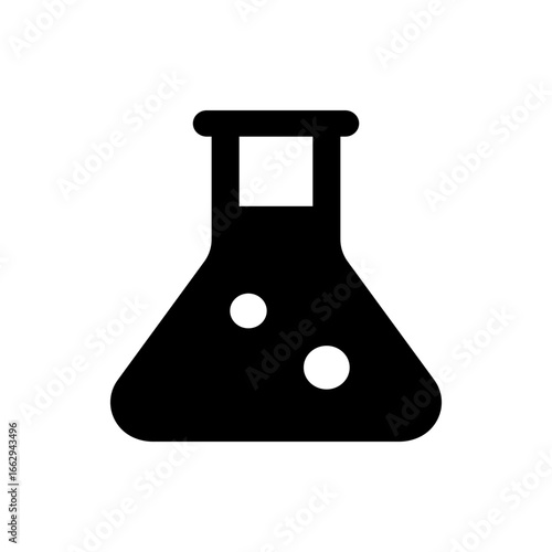 Illustration of a simple black spoon with an oval scoop and a narrow handle on a white background image