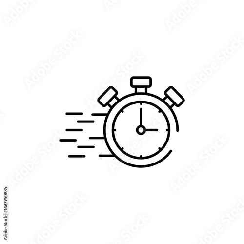 Quick Response icon design with white background stock illustration