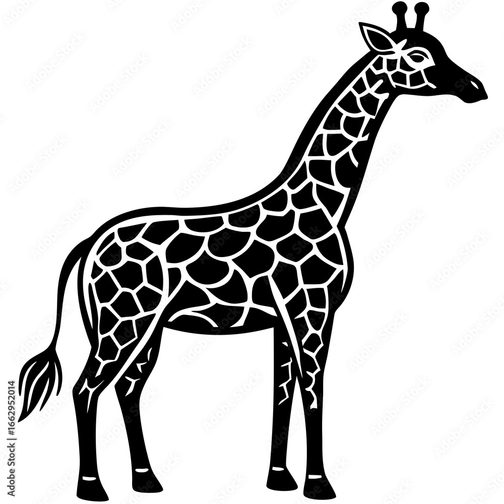 Fototapeta premium giraffe vector illustration