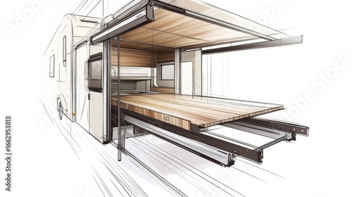Innovative Design Concept for Modern Expandable RV Interior Space